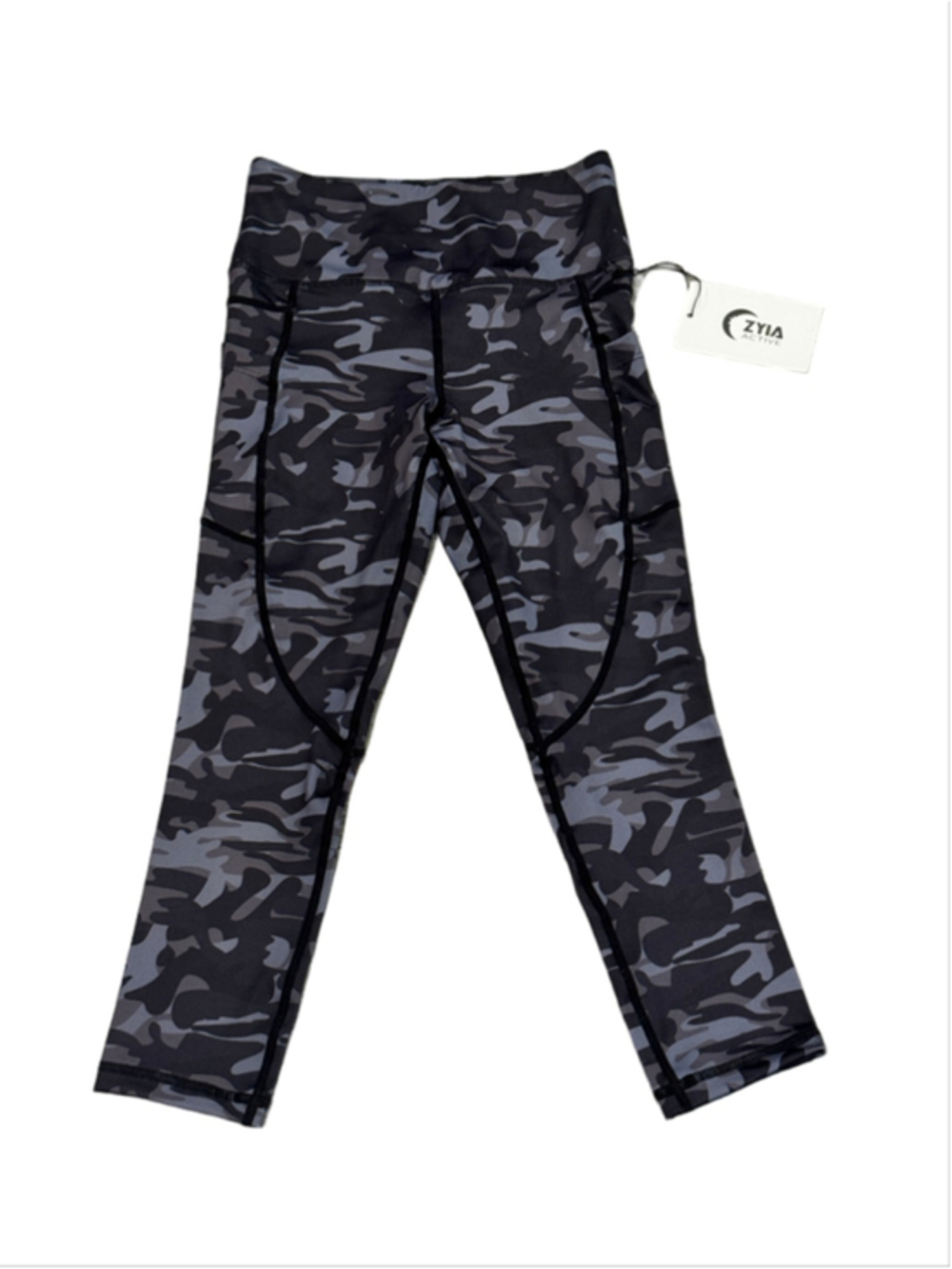 ZYIA Dark Camo Capri Athletic Leggings